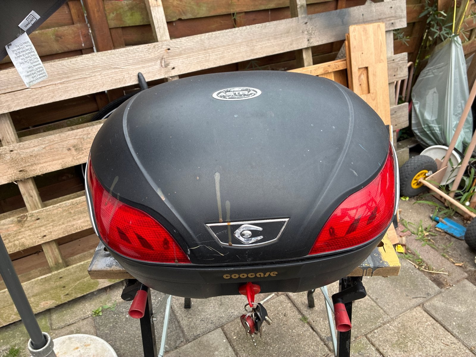 Goocase topkoffer voor scooter of motor, Ophalen, Gebruikt