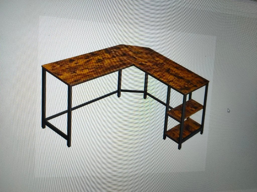 Hoekbureau Industrieel, Huis en Inrichting, Bureaus, Ophalen, Demontabel, Spaanplaat of MDF, 138 cm