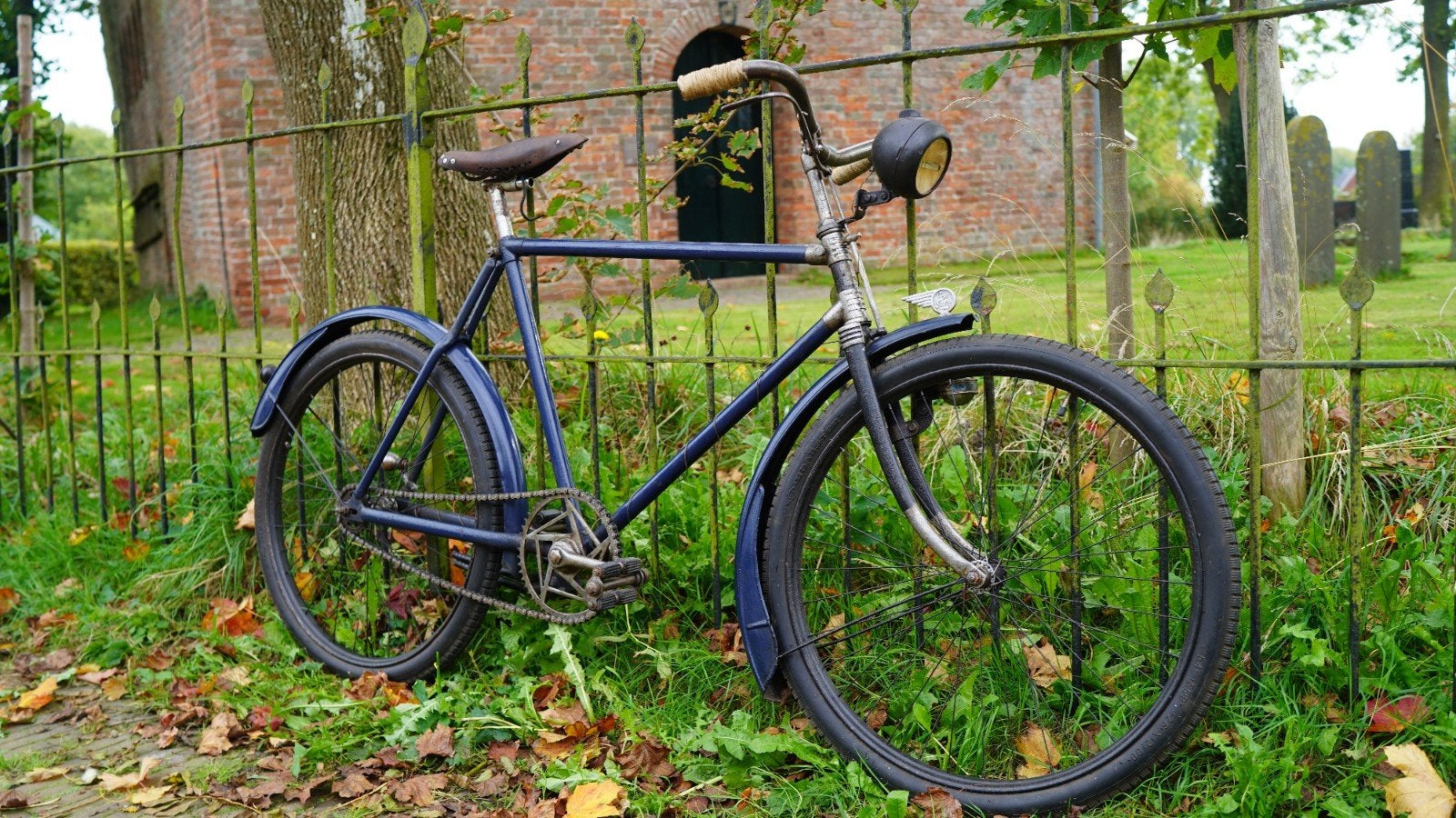 Zeldzame Tsjechische Herenfiets 1930-1940 voor oorlogs, Fietsen en Brommers, 55 tot 59 cm, Ophalen of Verzenden, Terugtraprem