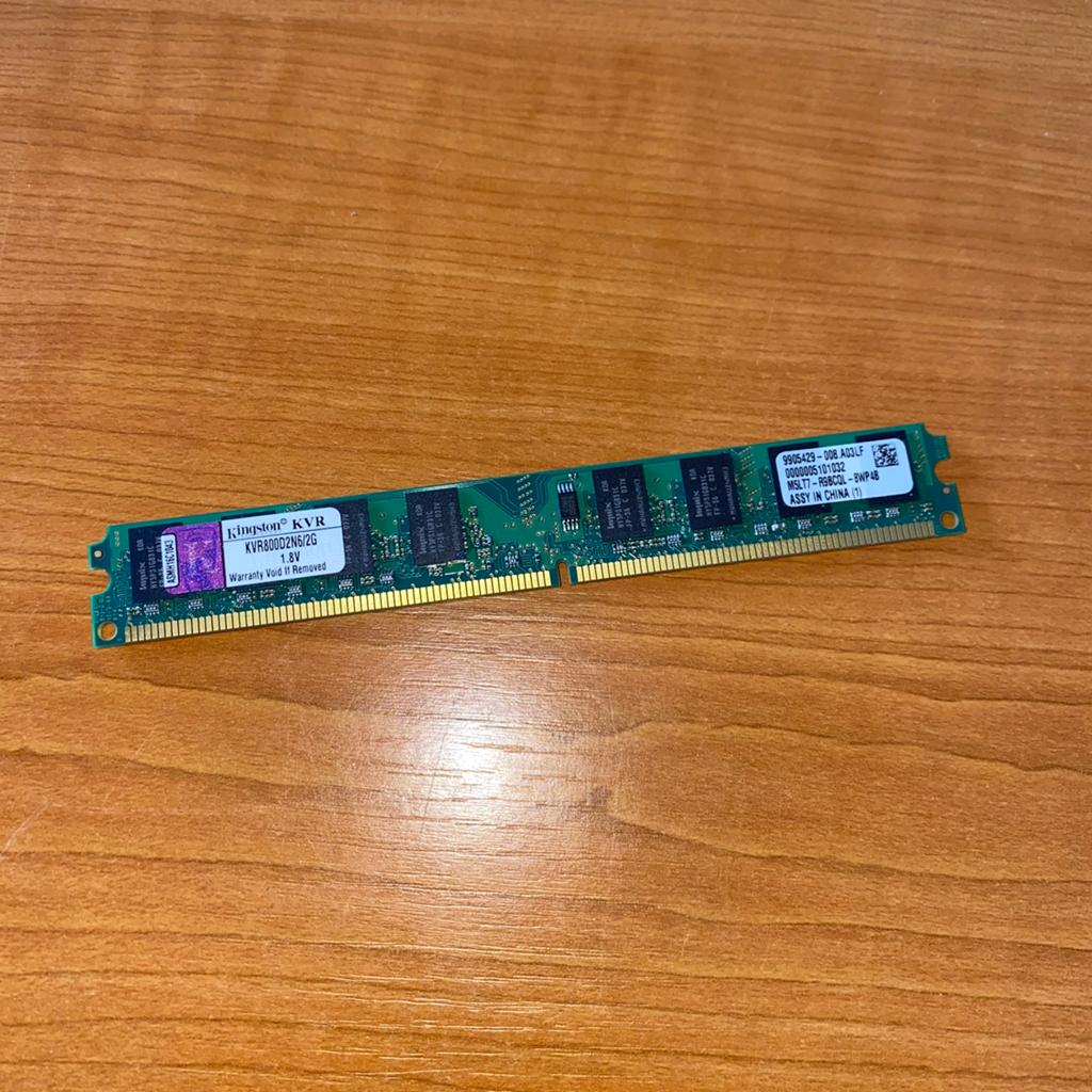 Kingston 2GB PC2 6400U DDR2 ( 1x 2GB ), Computers en Software, RAM geheugen, Gebruikt, Ophalen of Verzenden, 800 MHz, DDR2