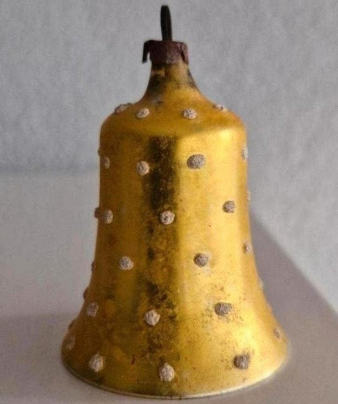Oude Kerstbal Gele Bel, Ophalen of Verzenden
