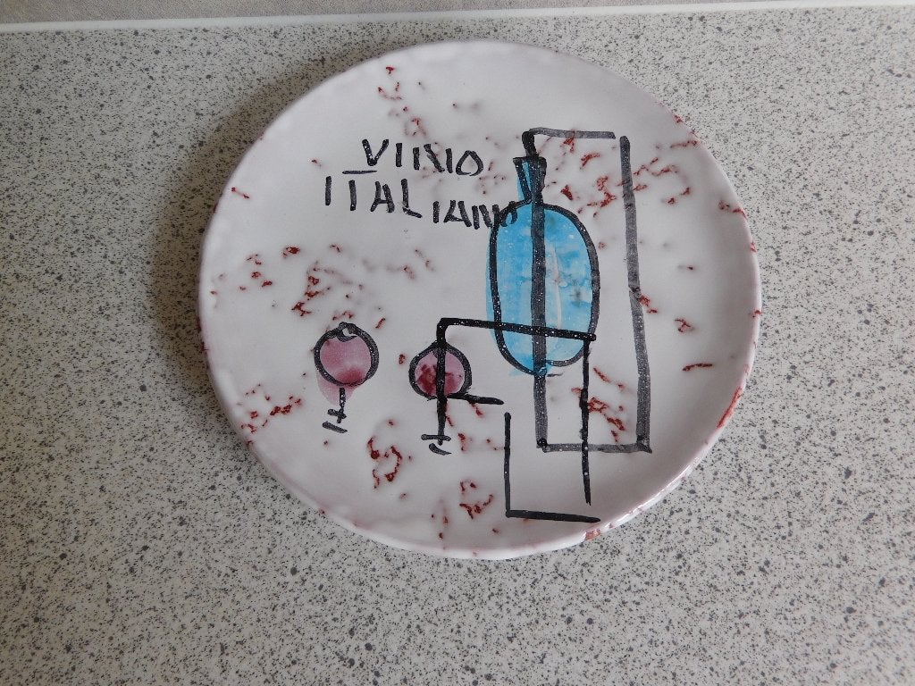 Tapas Bord Vino Italiano Blauw 14 cm, Overige merken, Keramiek, Ophalen of Verzenden, Zo goed als nieuw