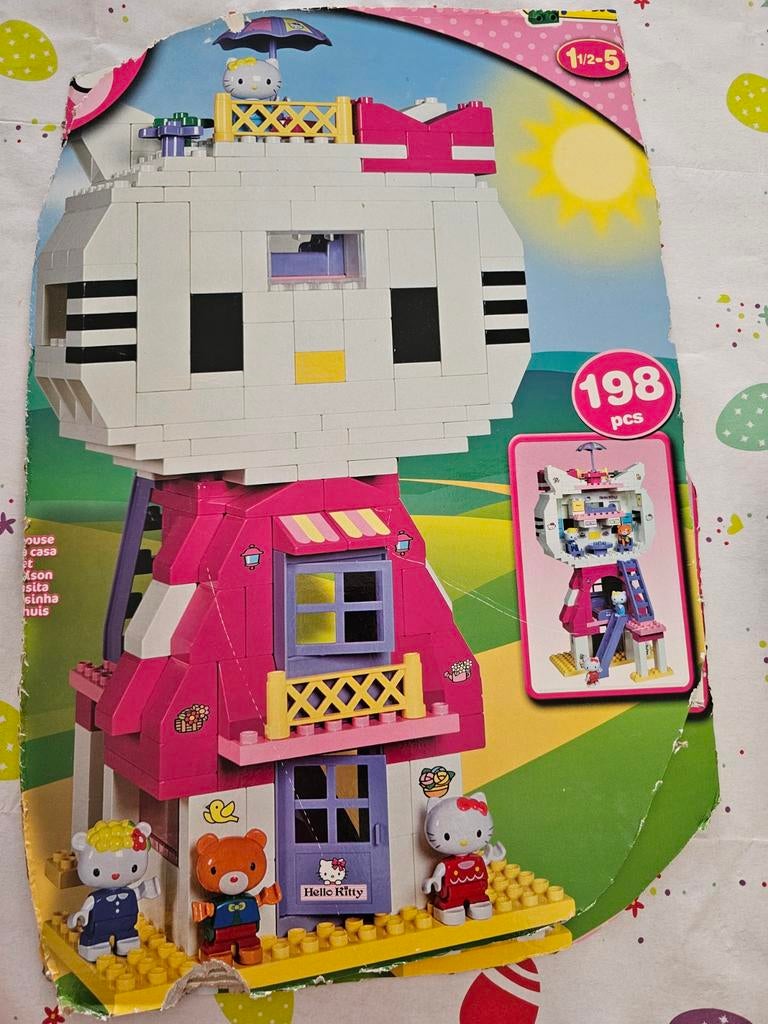 Unico Plus Hello Kitty Kattenhuis 8674-00HK, Kinderen en Baby's, Speelgoed | Bouwstenen, Ophalen of Verzenden, Zo goed als nieuw