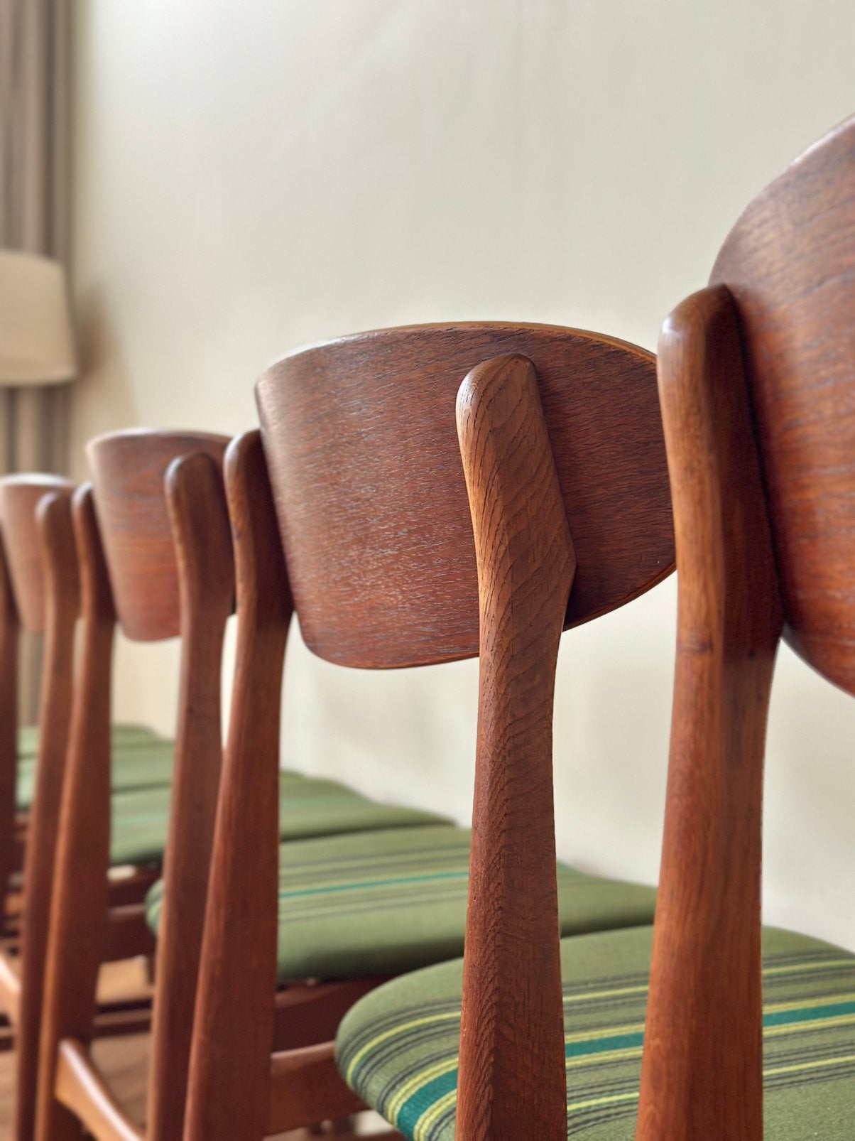 Set 6 vintage stoelen Farstrup Deens design jaren 50/6070, Ophalen, Hout, Gebruikt, Overige kleuren