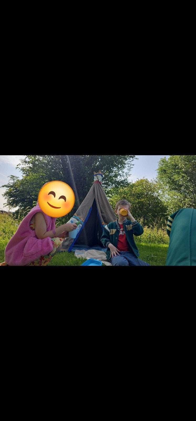 Vintage Indianen Tent - Dikke Stof, Goede Kwaliteit, Ophalen of Verzenden, Gebruikt, Overige materialen