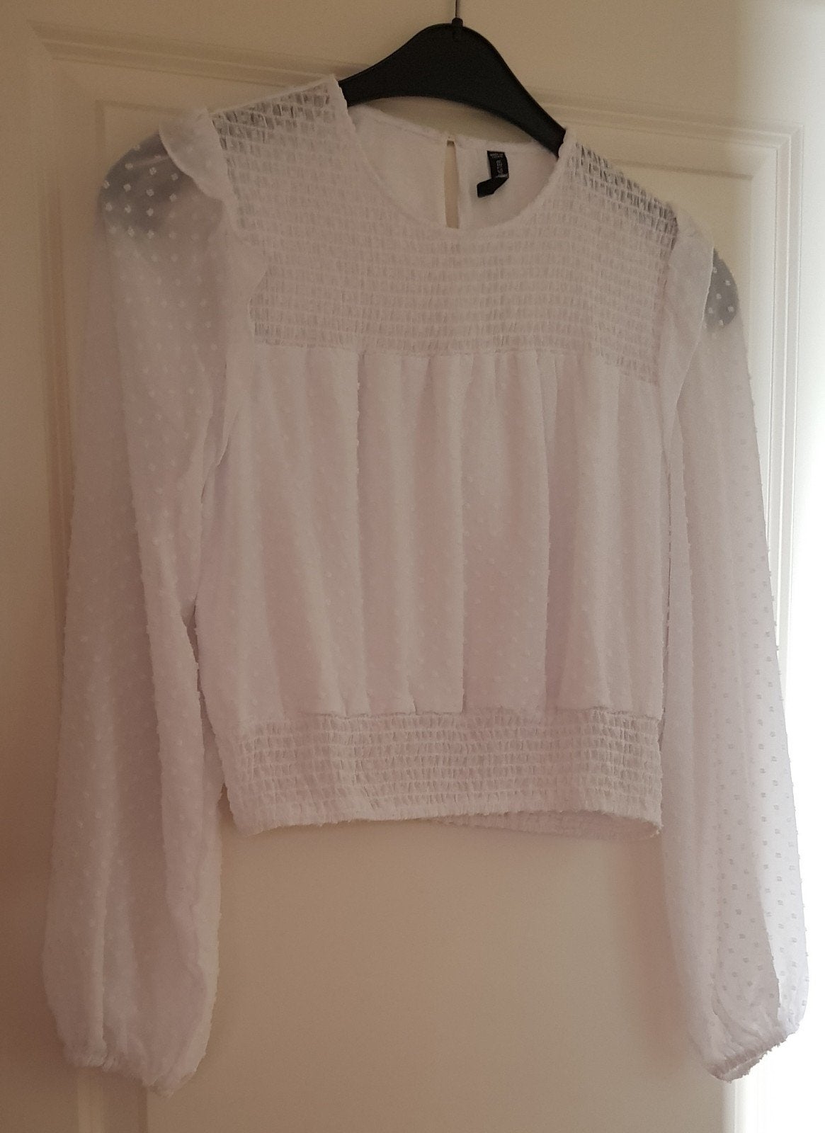 TOP MAAT M, Kleding | Dames, Tops, Wit, Ophalen of Verzenden, Zo goed als nieuw, Lange mouw
