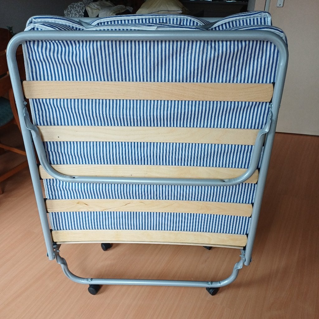 Opvouwbaar Logeerbed, Ophalen, Eenpersoons, Blauw, 190 cm of minder