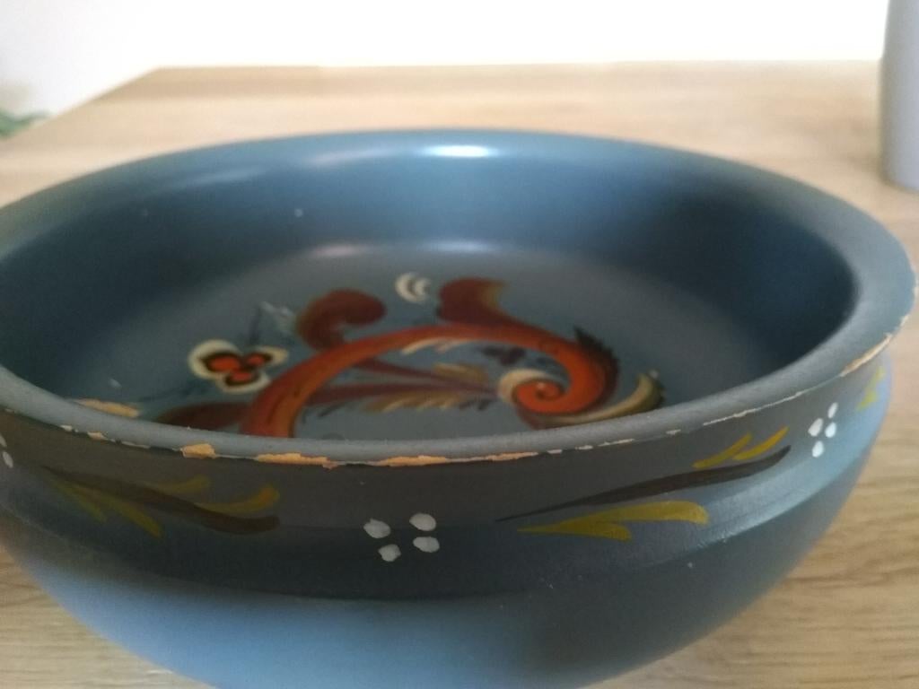 antieke, handgemaakte houten schaal Norway, Ophalen of Verzenden