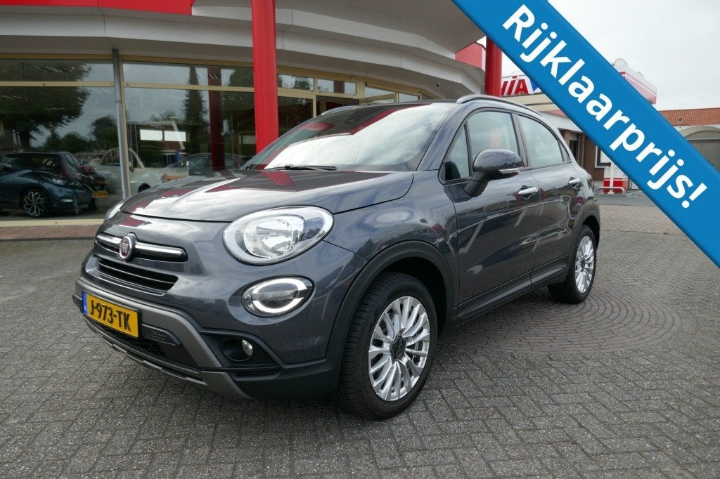 Fiat 500X 1.3 GSE LOUNGE STOELVERW/TREKHAAK/CRUISE/CLIMA/CAM, Gebruikt, 500X, Bedrijf, 600 kg