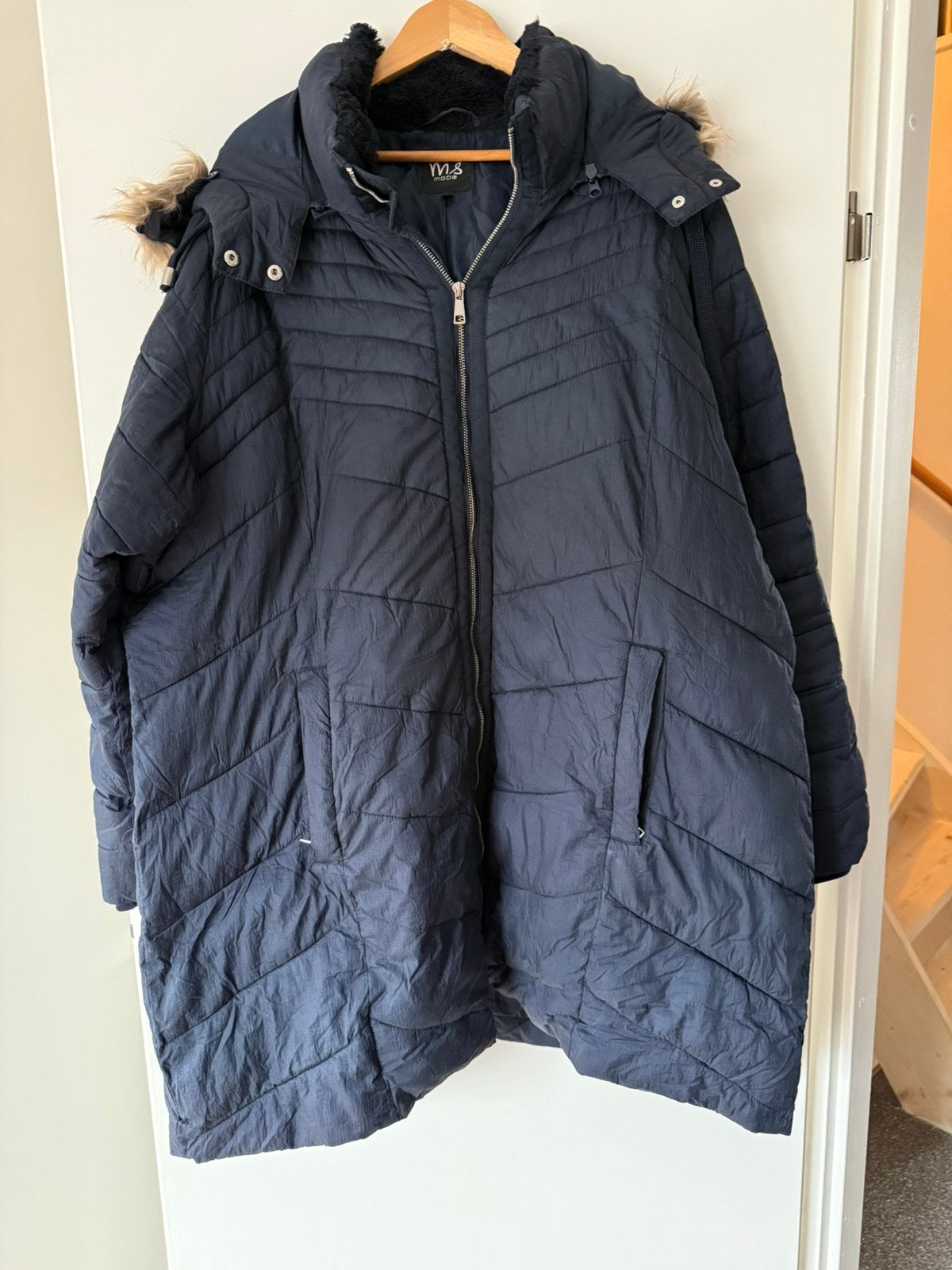 Dames winterjas maat 54, Ophalen, Gedragen, Maat 46/48 (XL) of groter, Blauw
