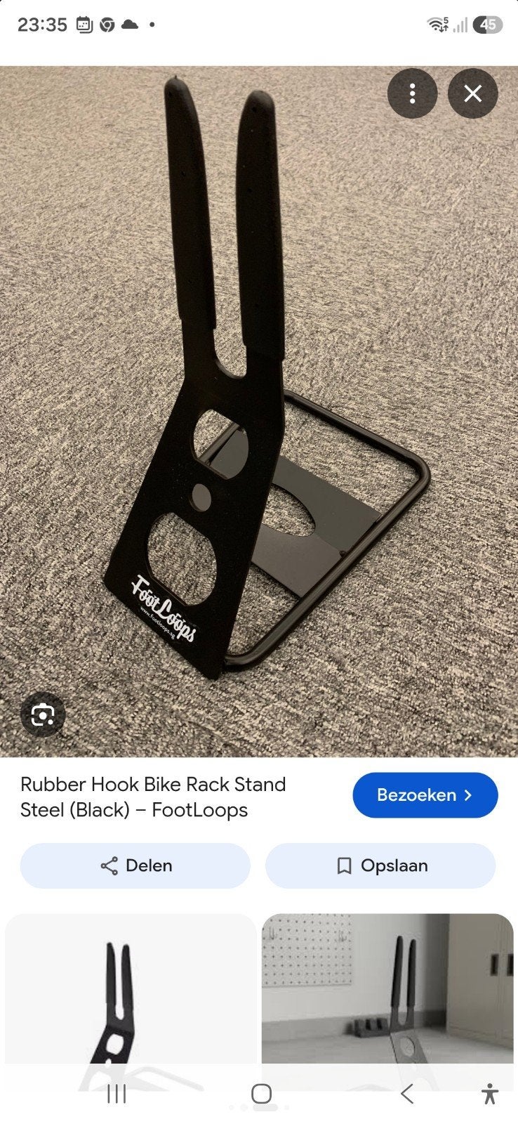 FootLoops Fietsstandaard - Rubber Hook Bike Rack Stand, Ophalen of Verzenden, Nieuw