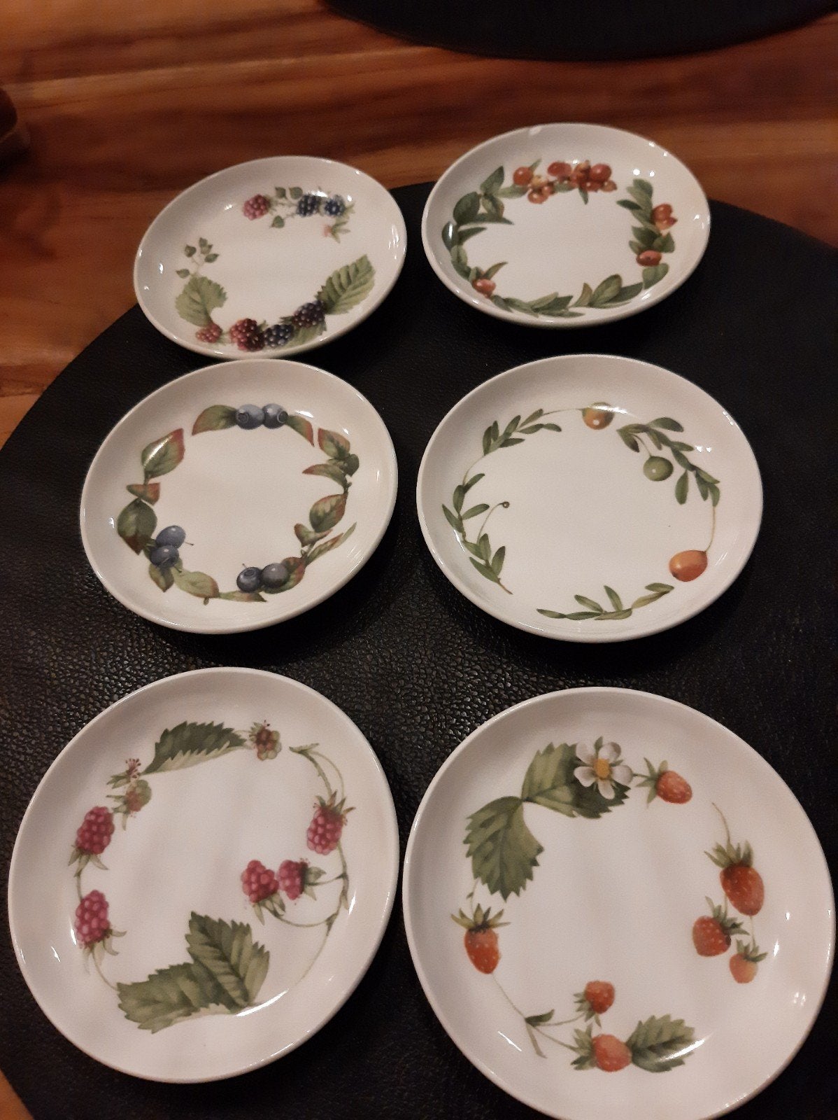 Marjolein Bastin Bosvruchten Petit Four Schalen (6 stuks), Gebruikt, Overige merken, Ophalen of Verzenden, Schaal of Schalen
