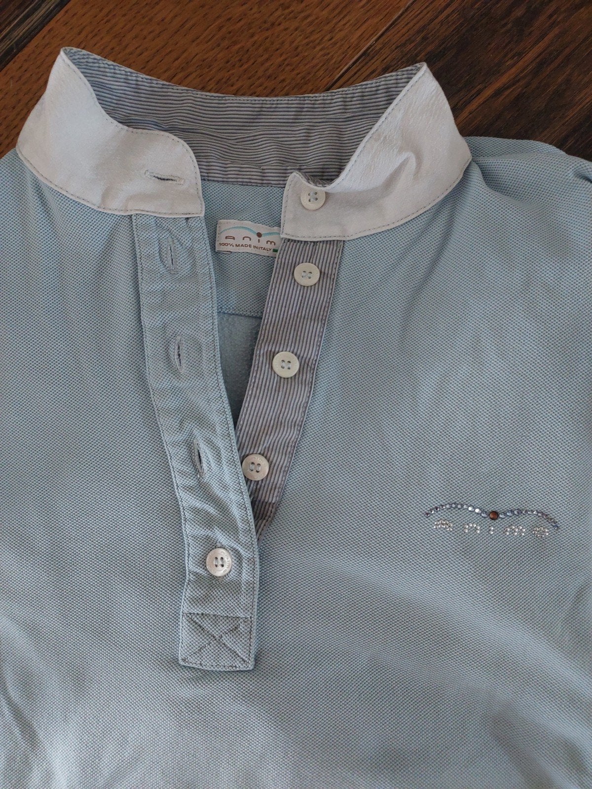 Animo wedstrijdshirt lange mouw maat L, Dieren en Toebehoren, Paardrijkleding, Ophalen of Verzenden, Gebruikt, Dames, Bovenkleding