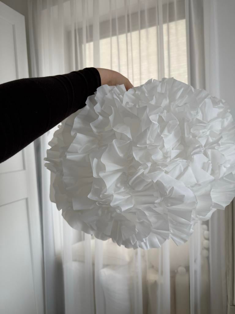 IKEA Vindkast hanglamp - Witte papieren lampenkap, Ophalen, 25 tot 50 cm, Wit, Rond