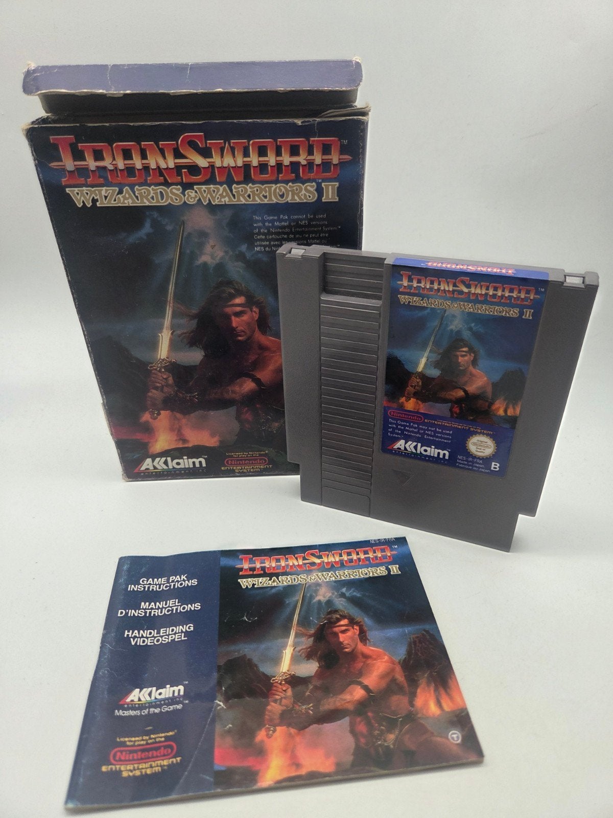 Iron Sword Wizards & Warriors II NES (Compleet), Spelcomputers en Games, Avontuur en Actie, Gebruikt, 1 speler, Oyster Bay, NY 11771, USA