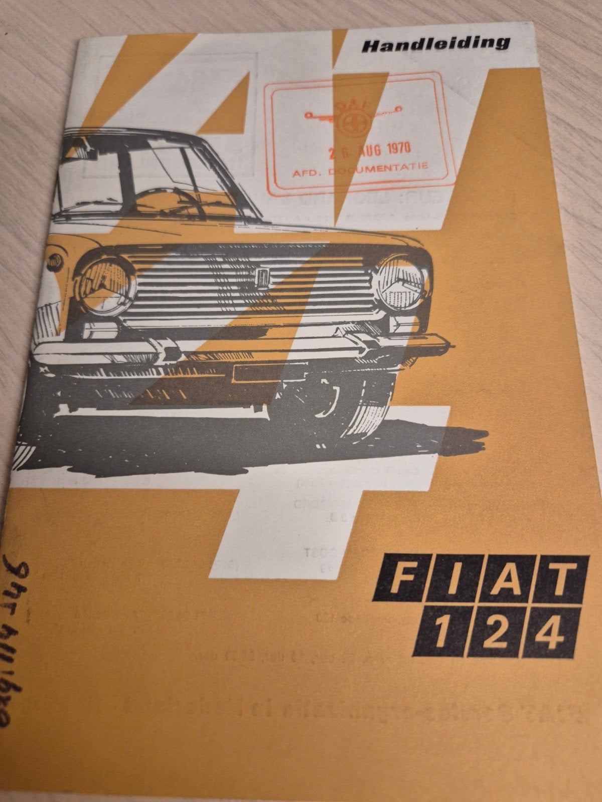1969 Nederlands Fiat 124 handleiding instructieboekje izgst, Ophalen of Verzenden