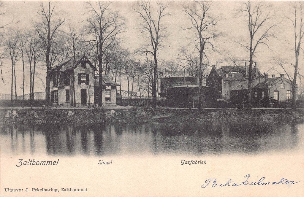 390  Zaltbommel - Gasfabriek 1903, Verzamelen, Ophalen of Verzenden, Voor 1920, Gelopen, Gelderland