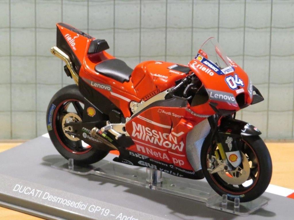 Andrea Dovizioso Ducati Desmosedici 2019 1:18 los, Overige merken, Serviceclientele@altaya.be, Nieuw, Ophalen of Verzenden