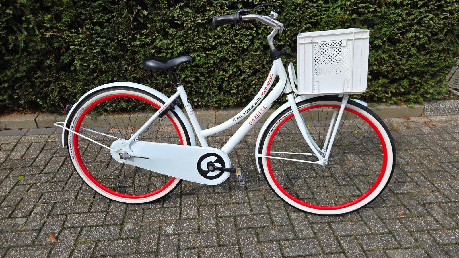 Gazelle Spinnin' Records Limited Edition Damesfiets, Ophalen, Terugtraprem, Versnellingen, Zo goed als nieuw
