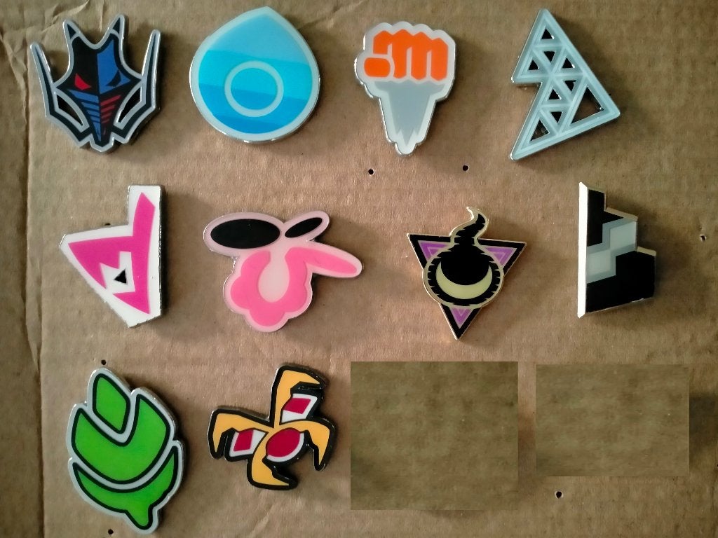 Pokemon Gym logo pin pins film tv serie, Ophalen of Verzenden, Zo goed als nieuw, Overige onderwerpen