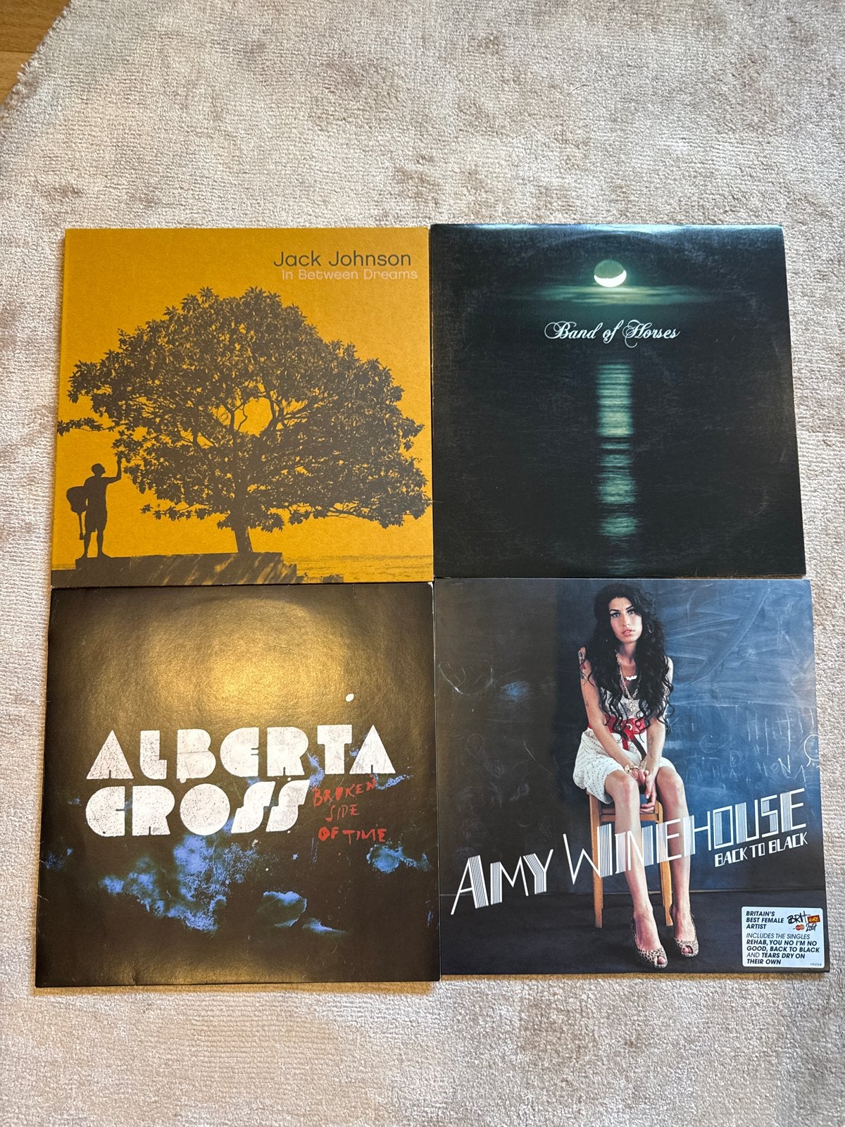 4 LP's: Jack Johnson, Band of Horses, Alberta Cross, Amy Win, Ophalen of Verzenden, Zo goed als nieuw, 12 inch, LP