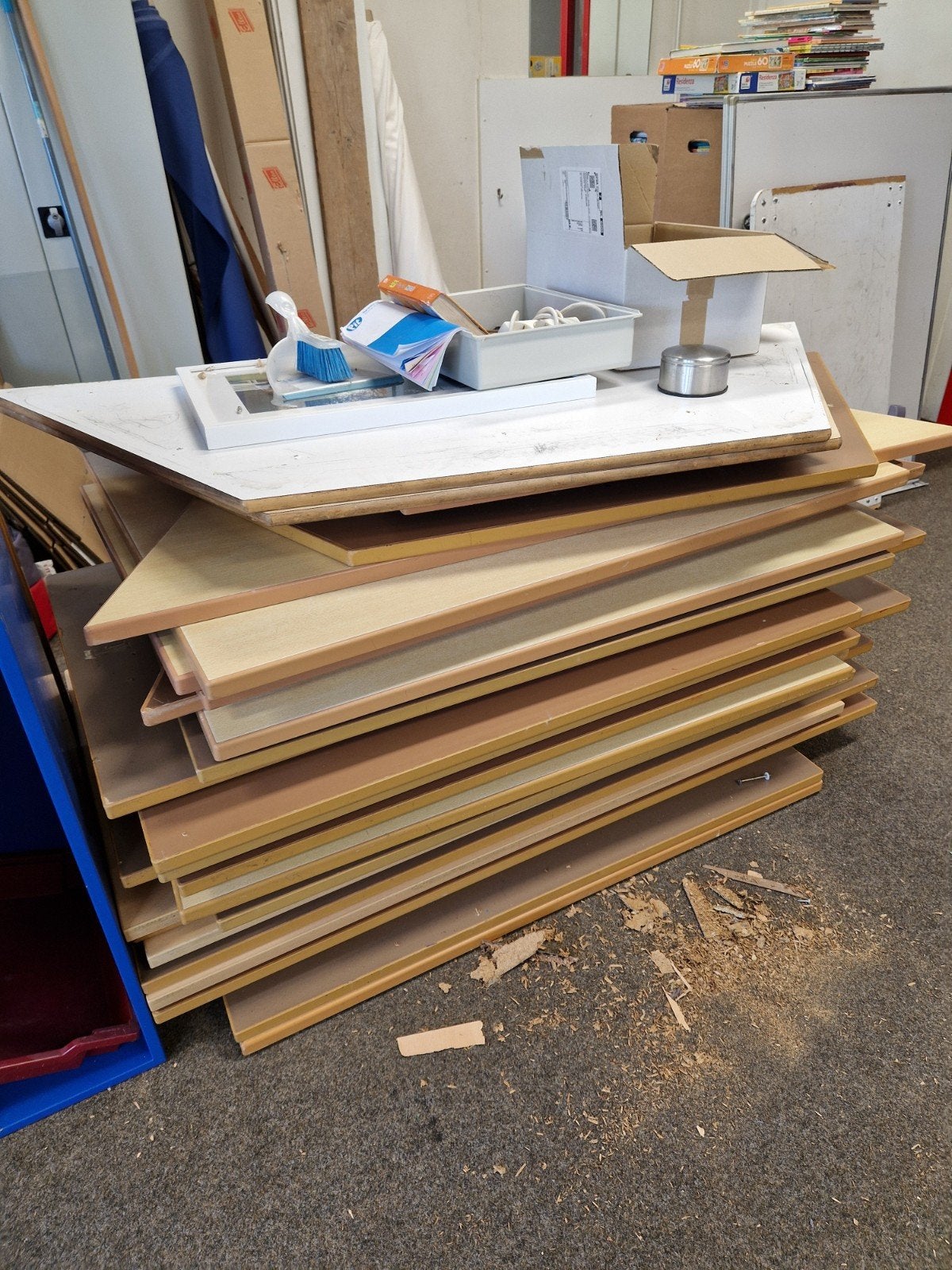 Diverse tafelbladen - ideaal voor projecten of hergebruik, Ophalen, Gebruikt, 100 tot 150 cm, 50 tot 100 cm
