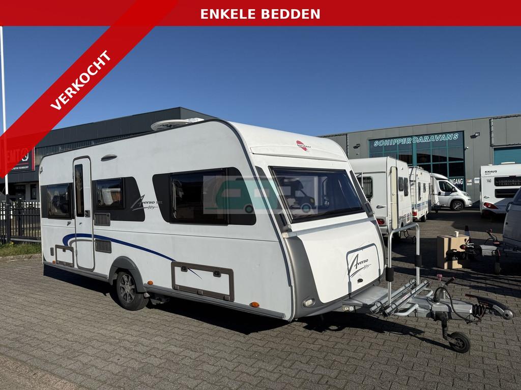 Bürstner AVERSO fifty 500 TL Enkele bedden, Mover, luifel U, Caravans en Kamperen, Caravans, Overige merken, 7 tot 8 meter, Bedrijf