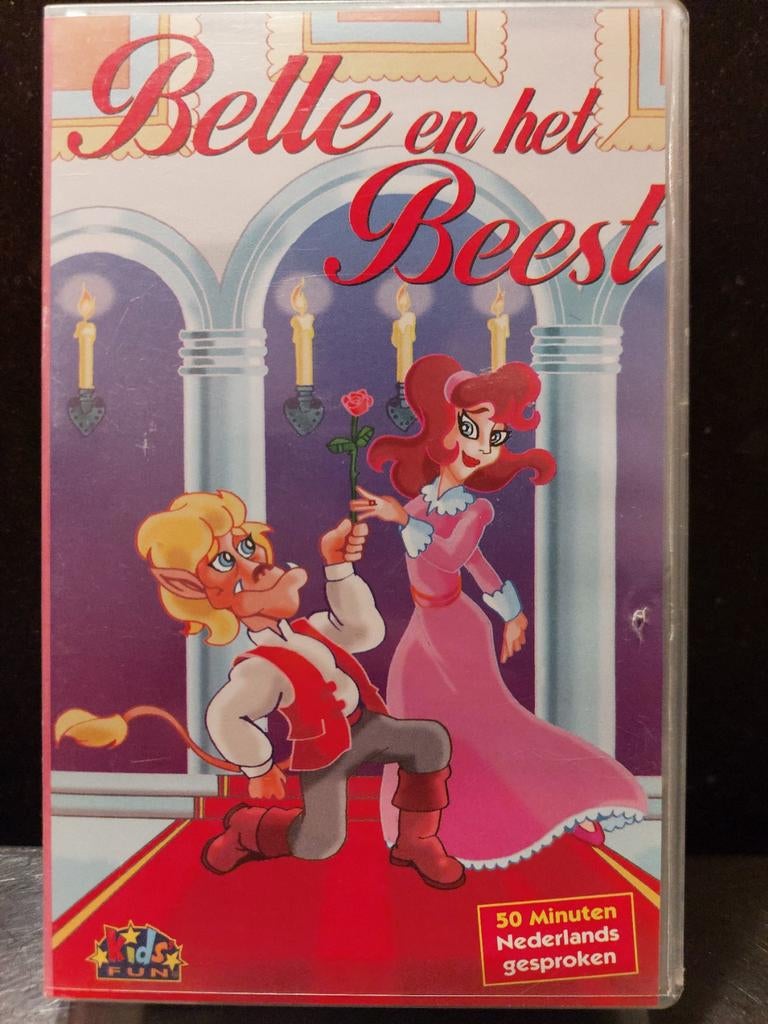 Belle en het beest kinderfilm video/ vhs / disney/ vintage, Cd's en Dvd's, VHS | Kinderen en Jeugd, Alle leeftijden, Ophalen of Verzenden