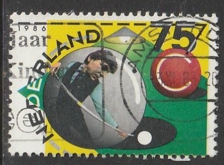 Nederland 1986 1359 Sport, Biljarten, Gest Amsterdam, Verzenden, Na 1940, Gestempeld