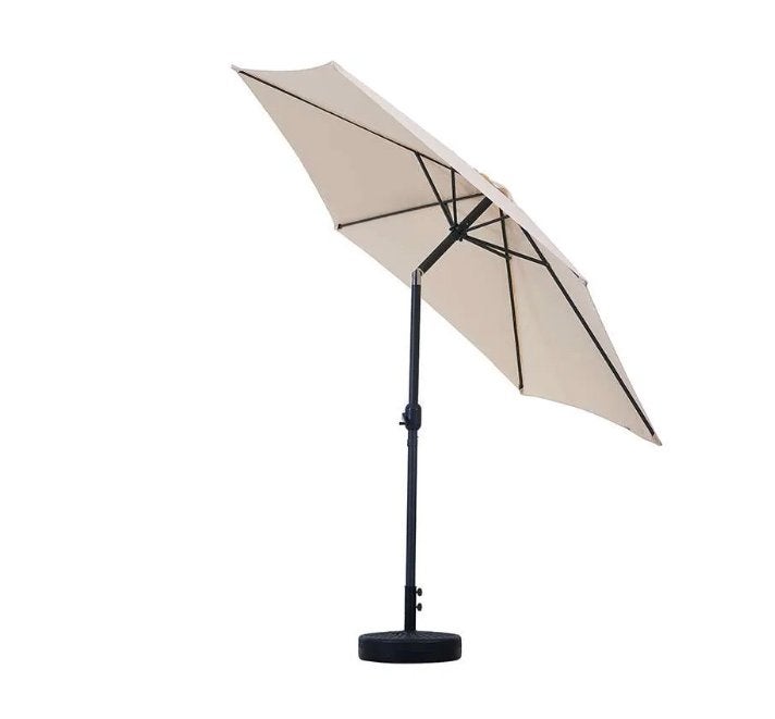 Feel furniture Parasol - Kantelbaar - 3 meter - Crème, Kantelbaar, Nieuw, Ophalen of Verzenden, Stokparasol