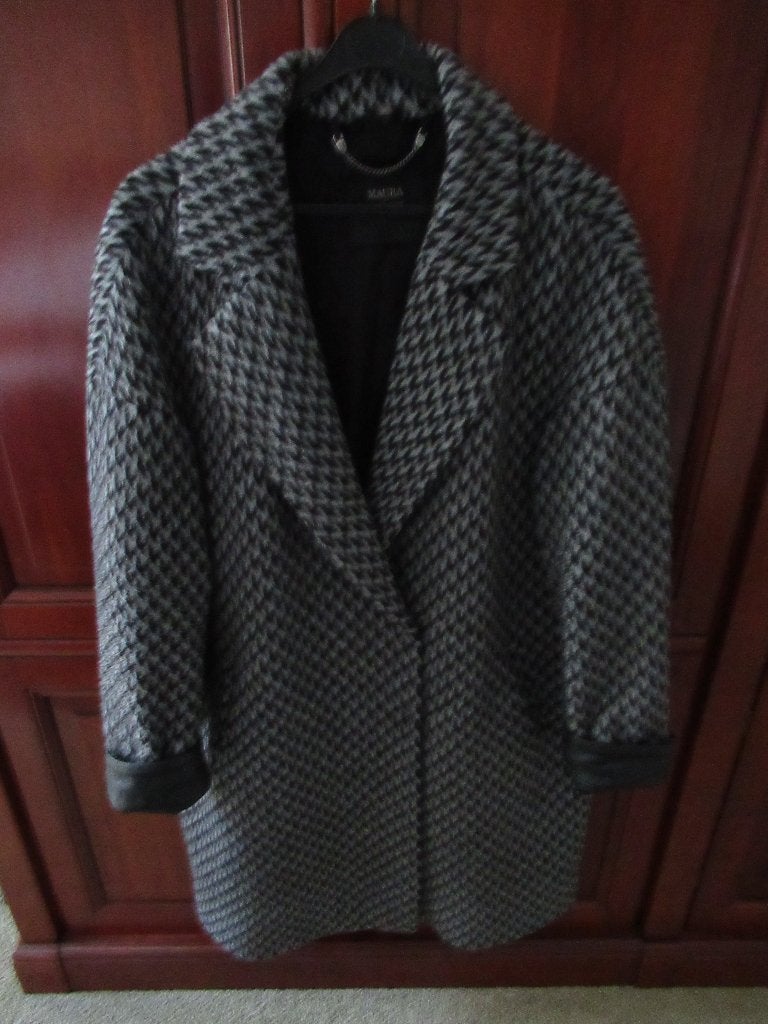 grijs/zwarte MAURA by Claudia Sträter dames WINTER JAS / 42, Kleding | Dames, Maat 42/44 (L), Ophalen of Verzenden, Zo goed als nieuw