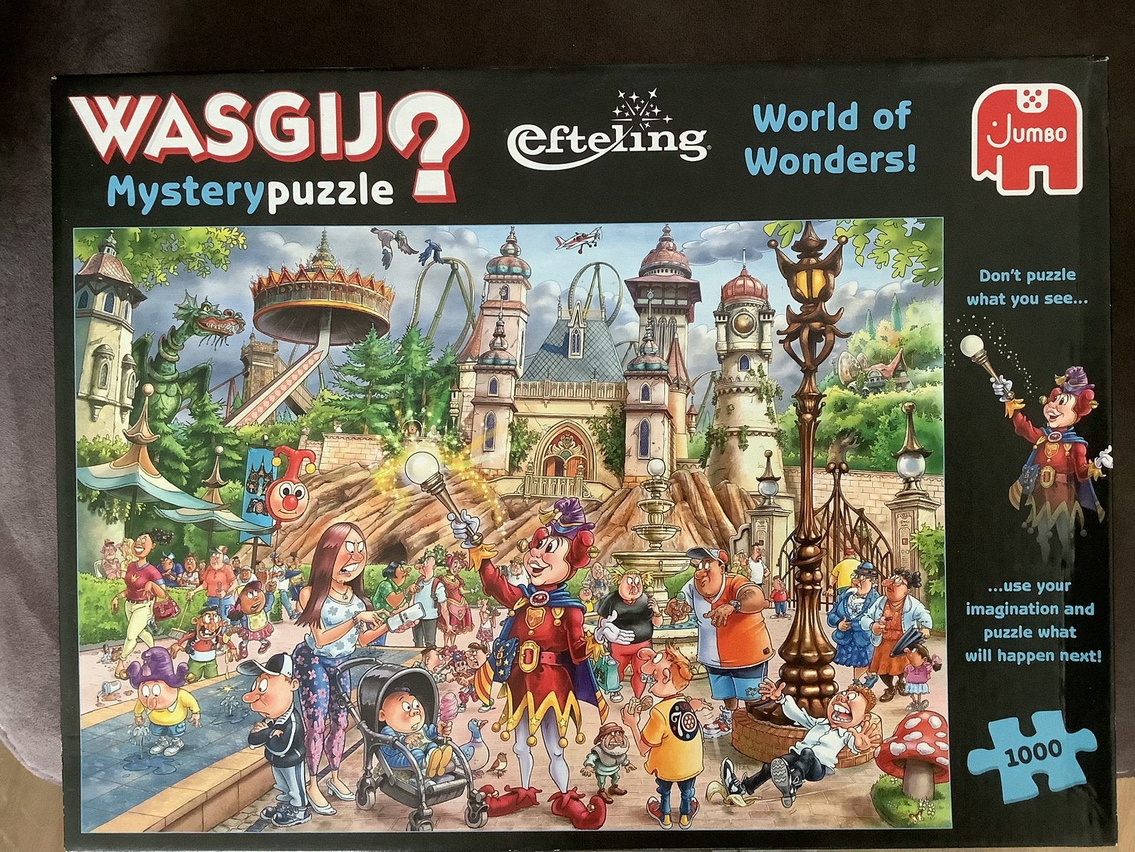 Wasgij efteling 1000 stukjes, Ophalen of Verzenden, 500 t/m 1500 stukjes, Zo goed als nieuw
