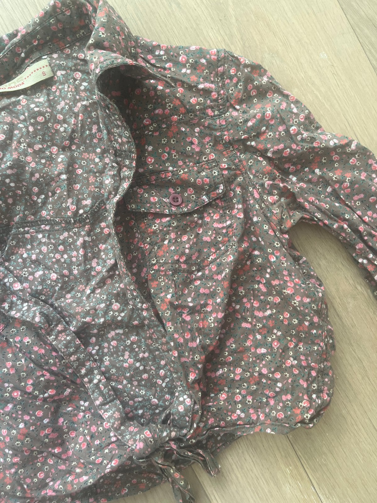 Vero Moda wikkelblouse met bloemenprint - Maat S (36), Ophalen of Verzenden, Zo goed als nieuw, Maat 36 (S), Meerkleurig