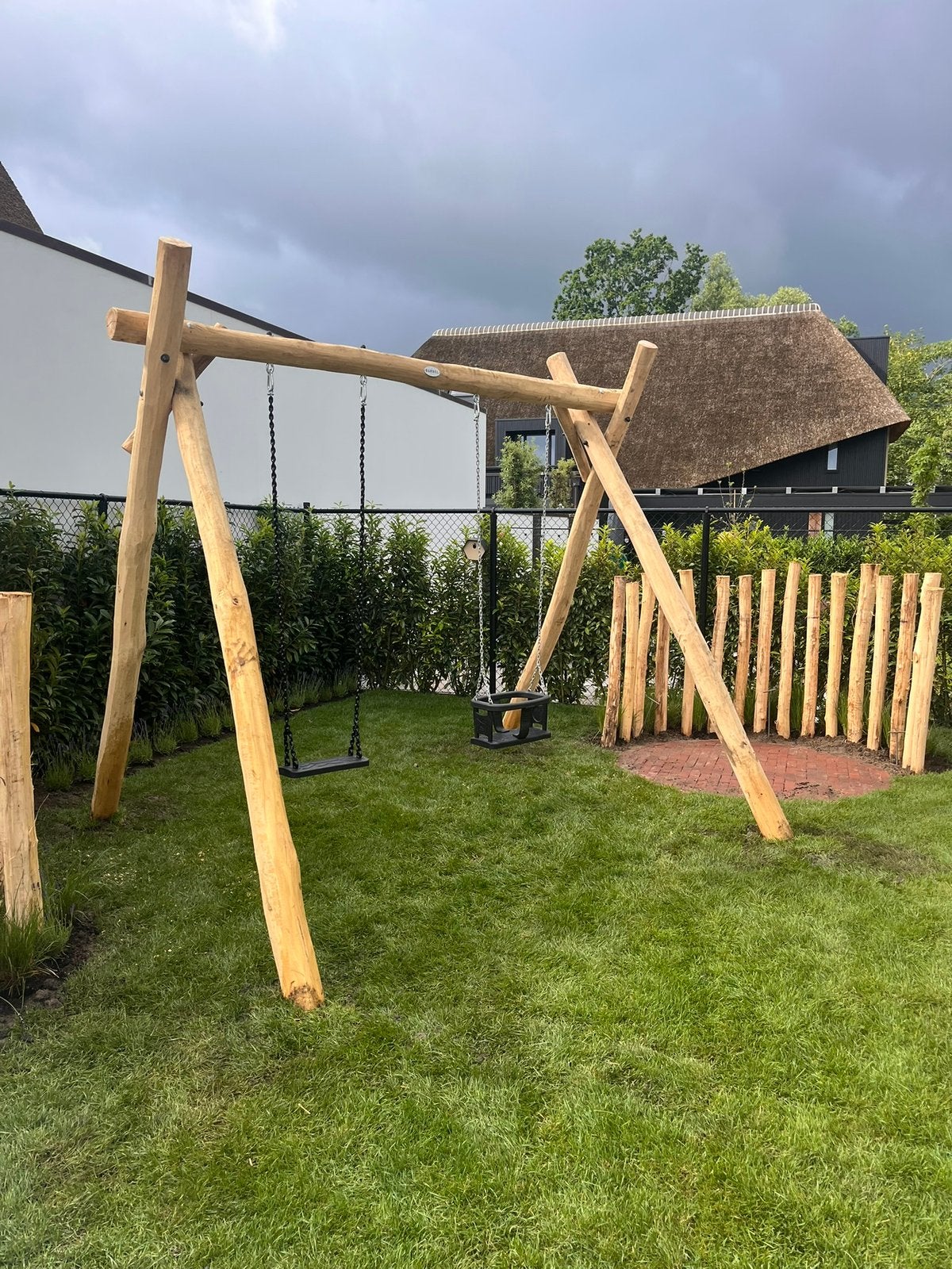 Robinia Schommel X-model – Duurzaam & Stijlvol Speelplezier, Ophalen of Verzenden, Nieuw, Schommel