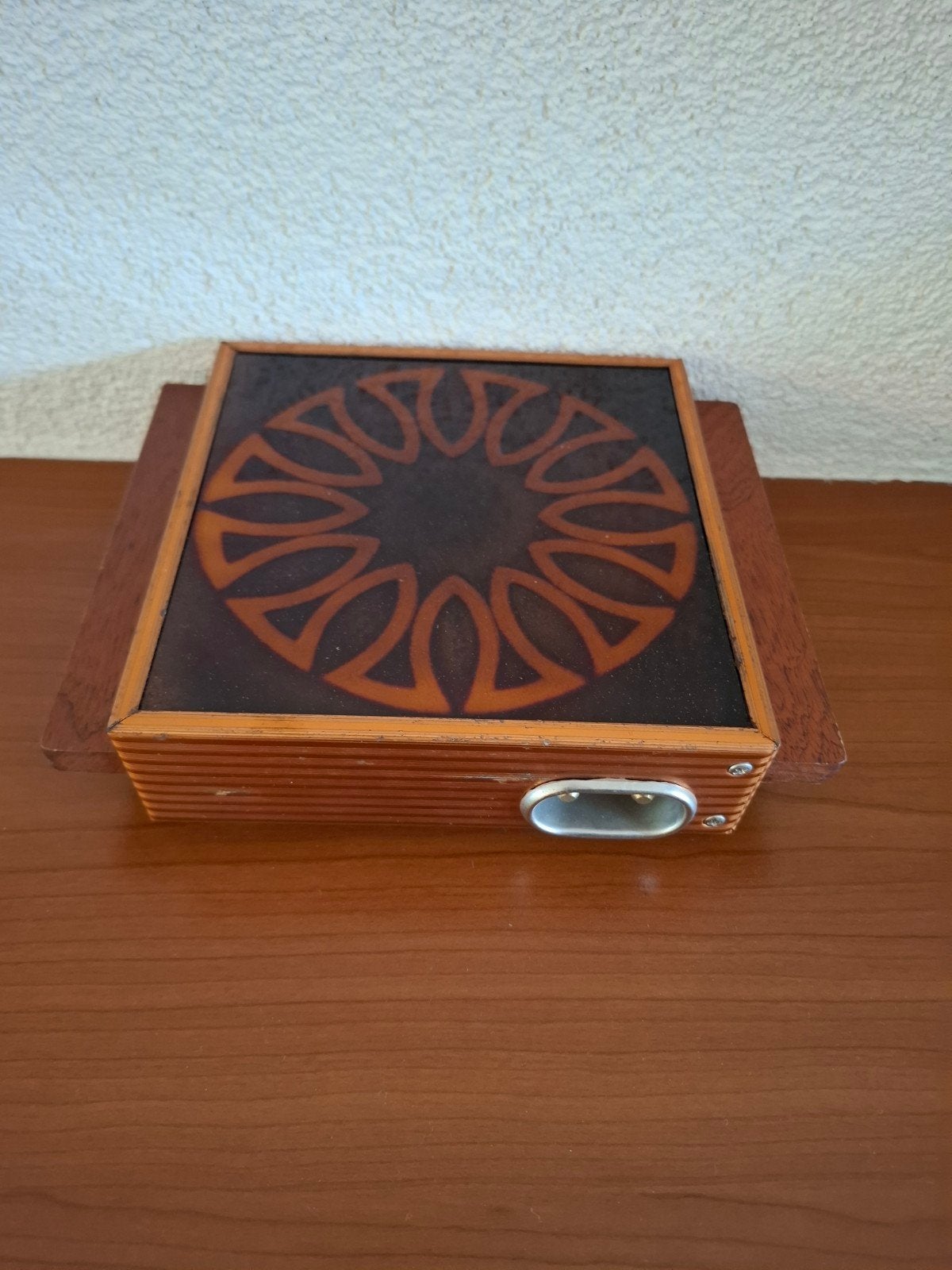 Vintage warmhoudplaatje. Elektrisch met keramische tegel, Ophalen of Verzenden