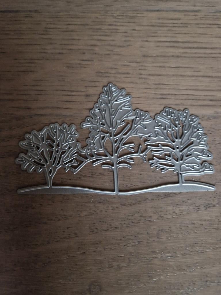 Snijmal Winterse Kale Bomen - Knutselmateriaal, Ophalen of Verzenden, Gebruikt