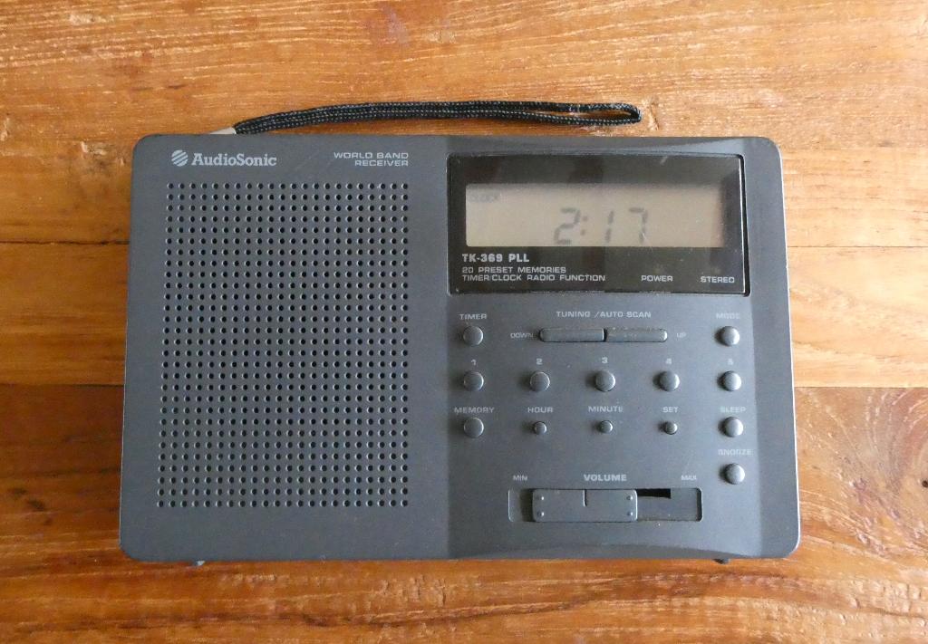 Wereldontvanger Audiosonic TK-369 PLL met timer, Ophalen of Verzenden, Gebruikt, Wereldontvanger