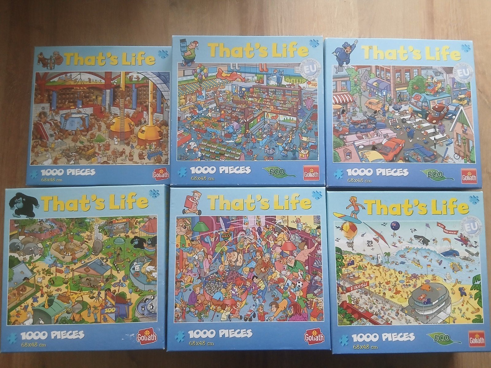 Thats life puzzels, Hobby en Vrije tijd, Ophalen, 500 t/m 1500 stukjes, Zo goed als nieuw