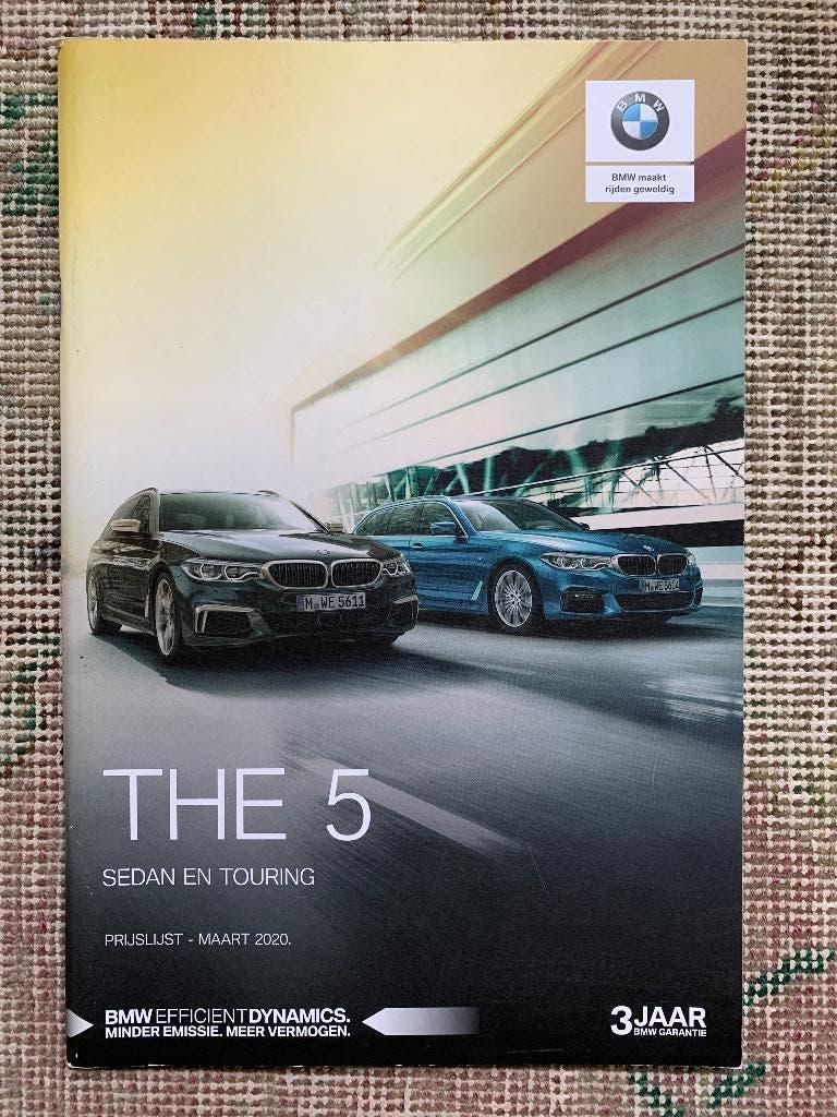 Nederlandse prijslijst BMW 5-serie sedan en touring 2020 G30, Nieuw, Ophalen of Verzenden, BMW, BMW