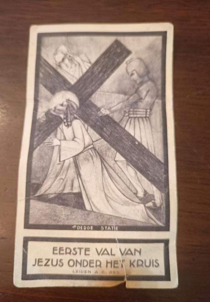 Bidprentje bid voor de ziel van de zaliger Veldhoven, Antiek en Kunst, Curiosa en Brocante, Ophalen of Verzenden