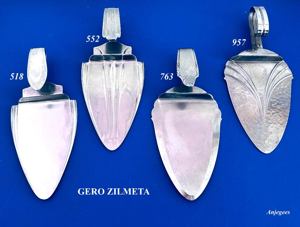 Teab Gero Zilmeta Taartschep model 518  552  763  957, Antiek en Kunst, Antiek | Bestek, Ophalen