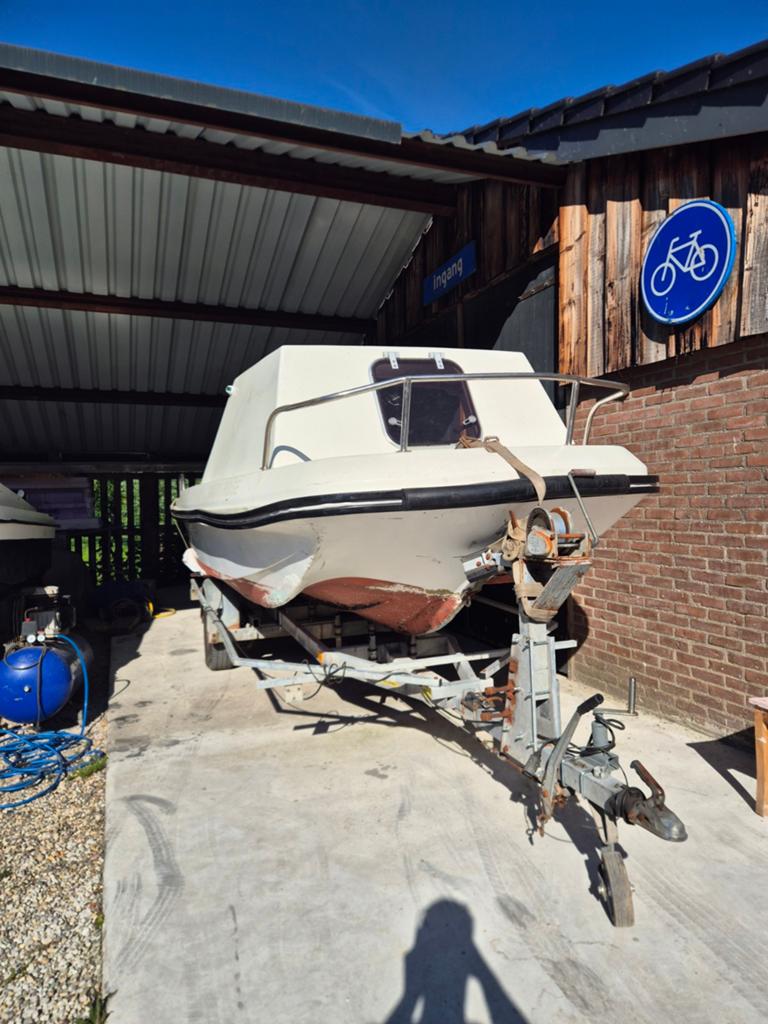 Te koop Dory 17 met geremde Pega trailer eigen kenteken, Ophalen