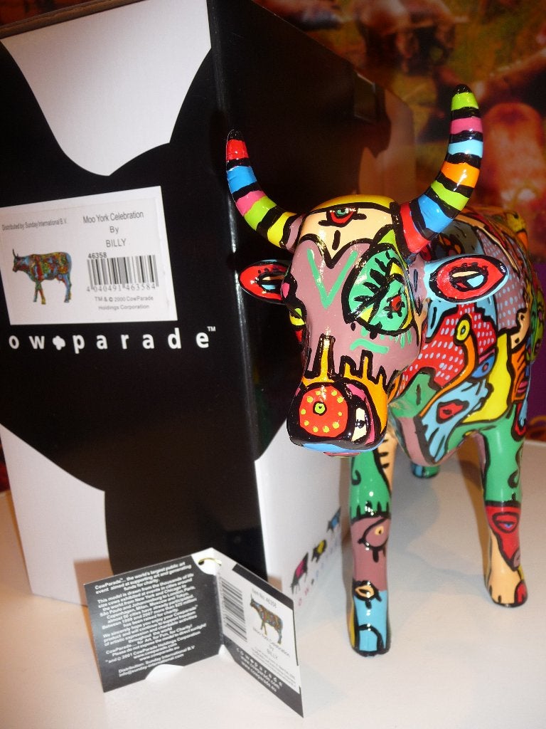 Nieuw Cow Parade koe Moo York Celebration incl. verzending., Antiek en Kunst, Ophalen of Verzenden, Beeld