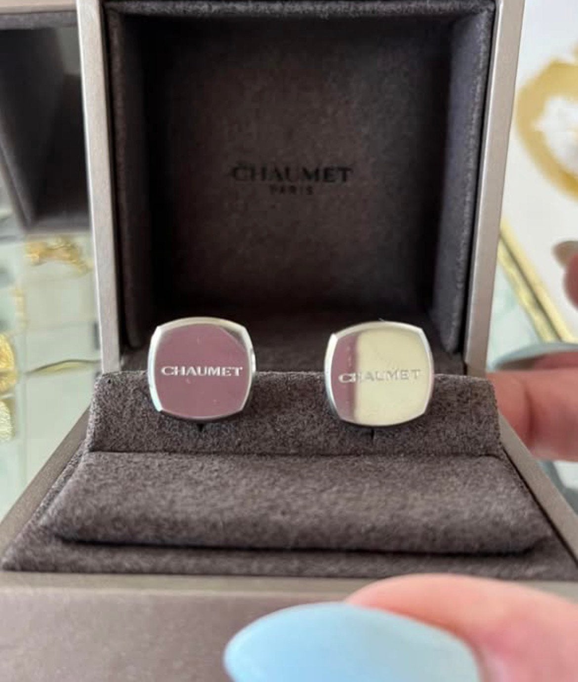 Manchetknopen chaumet, Verzenden, Zo goed als nieuw, Overige materialen