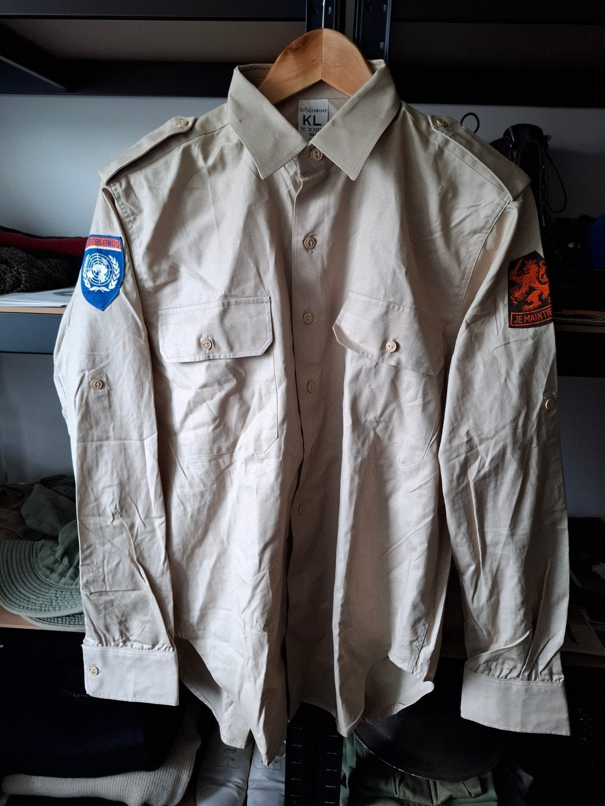KL NATO overhemd, Ophalen of Verzenden, Landmacht, Nederland, Kleding of Schoenen