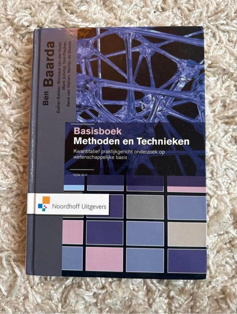 Basisboek Methoden en Technieken - 5e druk, Boeken, Studieboeken en Cursussen, Ophalen of Verzenden, Gamma, Gelezen, HBO