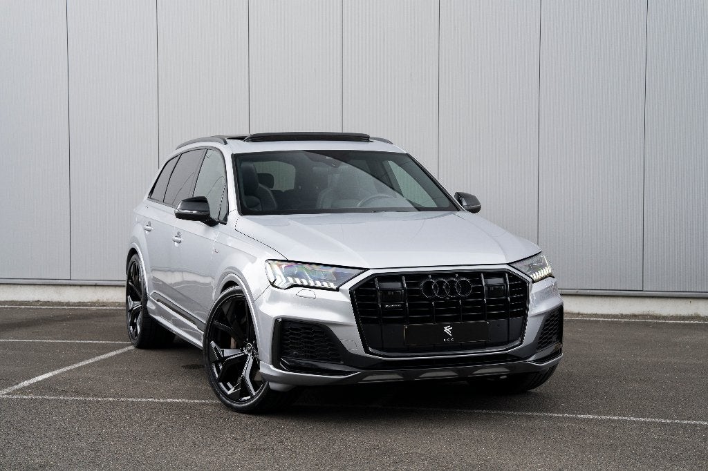 Audi Q7 55 TFSI e S line Pano Matrix Sport Seats Plus, Auto's, Audi, Bedrijf, Q7, 4x4, ABS, Achteruitrijcamera, Adaptieve lichten