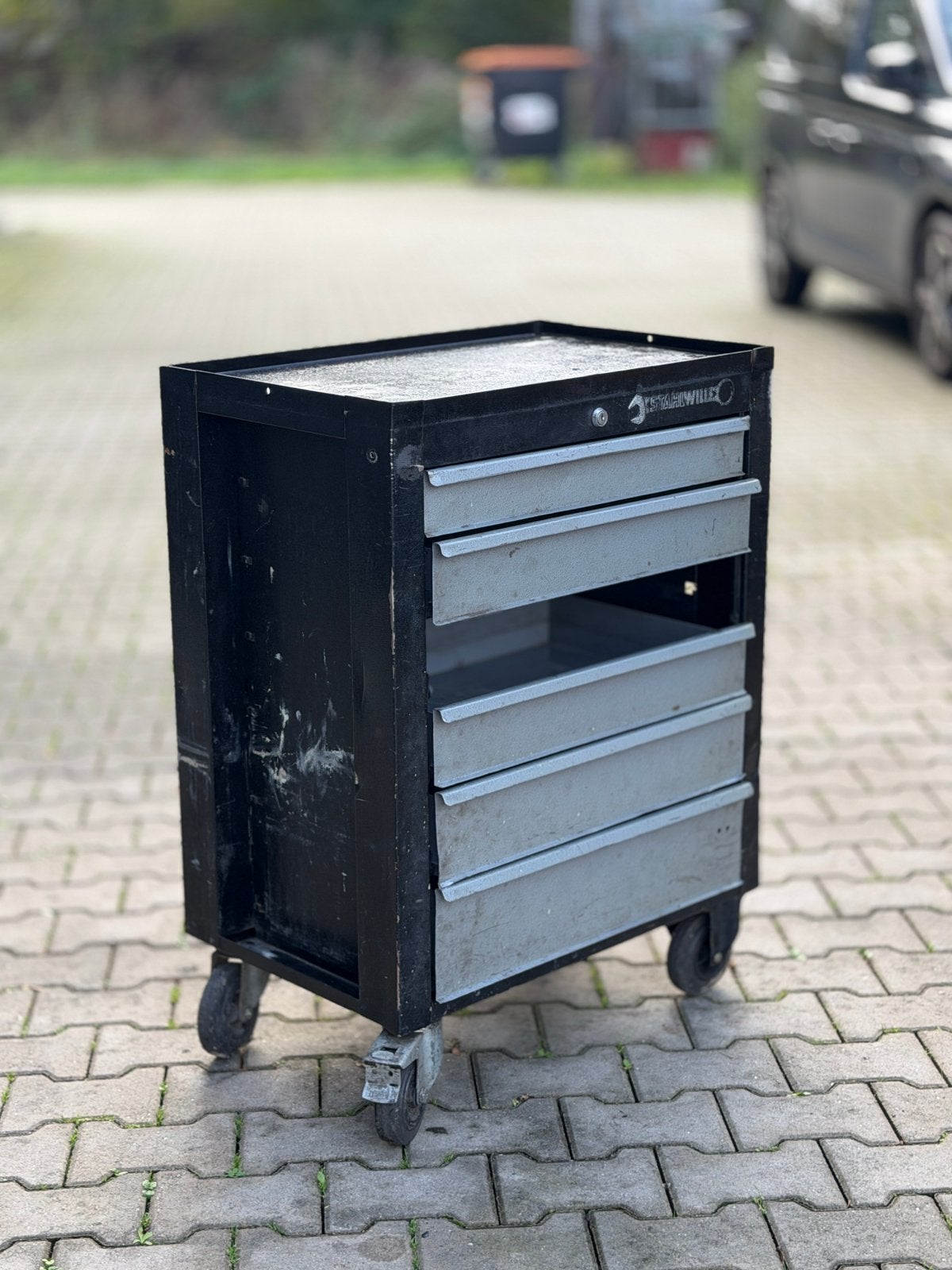 Robuuste Stahlwille gereedschapswagen / gereedschapskar, Ophalen, Gebruikt