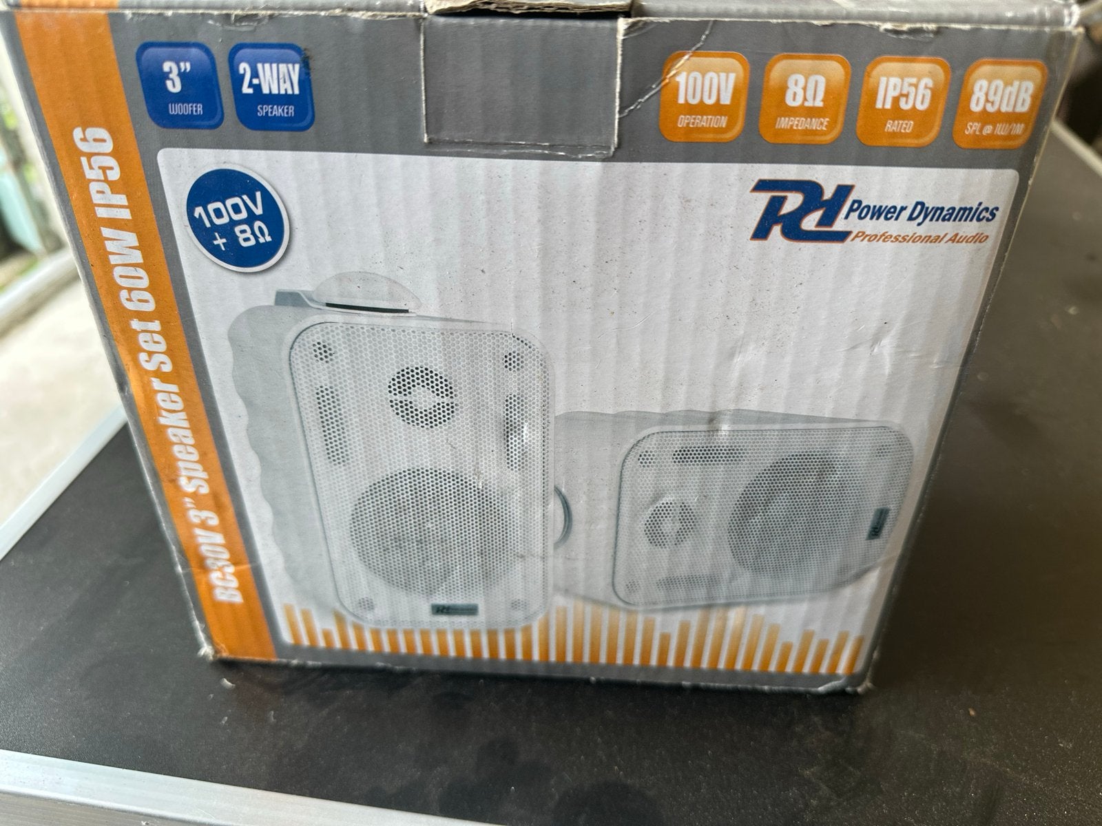 Power Dynamics BC30V 3" Speaker Set 60W IP56 Buiten Boxen, Overige merken, Overige typen, Nieuw, Ophalen of Verzenden
