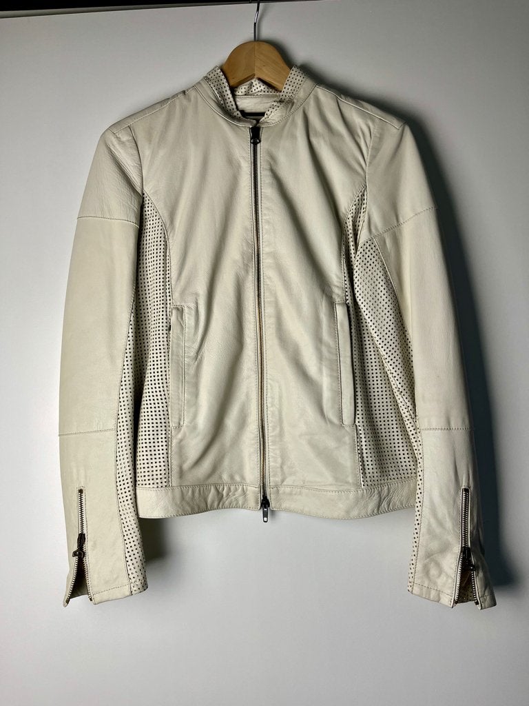 Blazer | Jas | Jasje | Jacket | Leer | Leren | Wit | Raser, Raser, Wit, Zo goed als nieuw, Ophalen